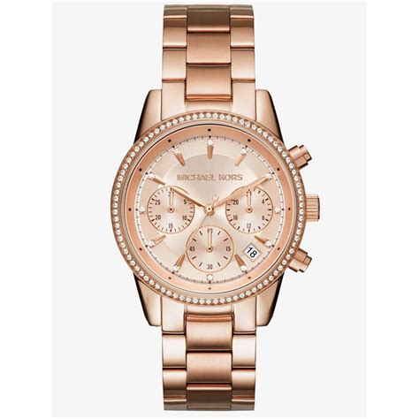 Michael Kors Chronograph Dial Rose Gold